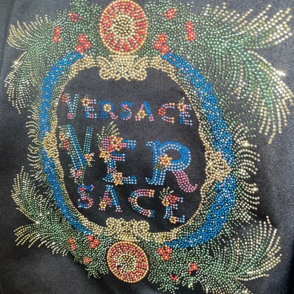 Versace Palm Springs Studded Crop Bomber